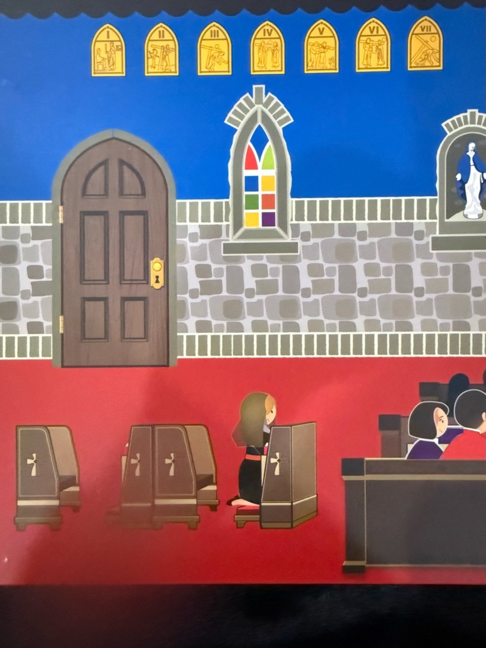 Wee Believers My Little Catholic Church 37 Piece Magnet Book Play Set Trifold - Picture 7 of 14